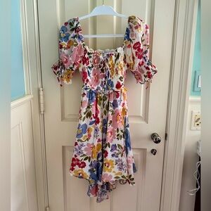 En Saison Constantia Smocked Mini Dress Floral Print